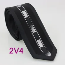 YIBEI Coachella Узкие галстуки черный галстук Мужская граница Серебряный вертикальный полосатый галстук модный тонкий галстук 6 см Corbatas Hombre