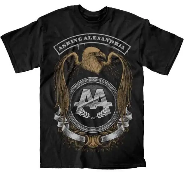 Футболка с принтом ASKING ALEXANDRIA Eagle в Лондоне | Мужская одежда
