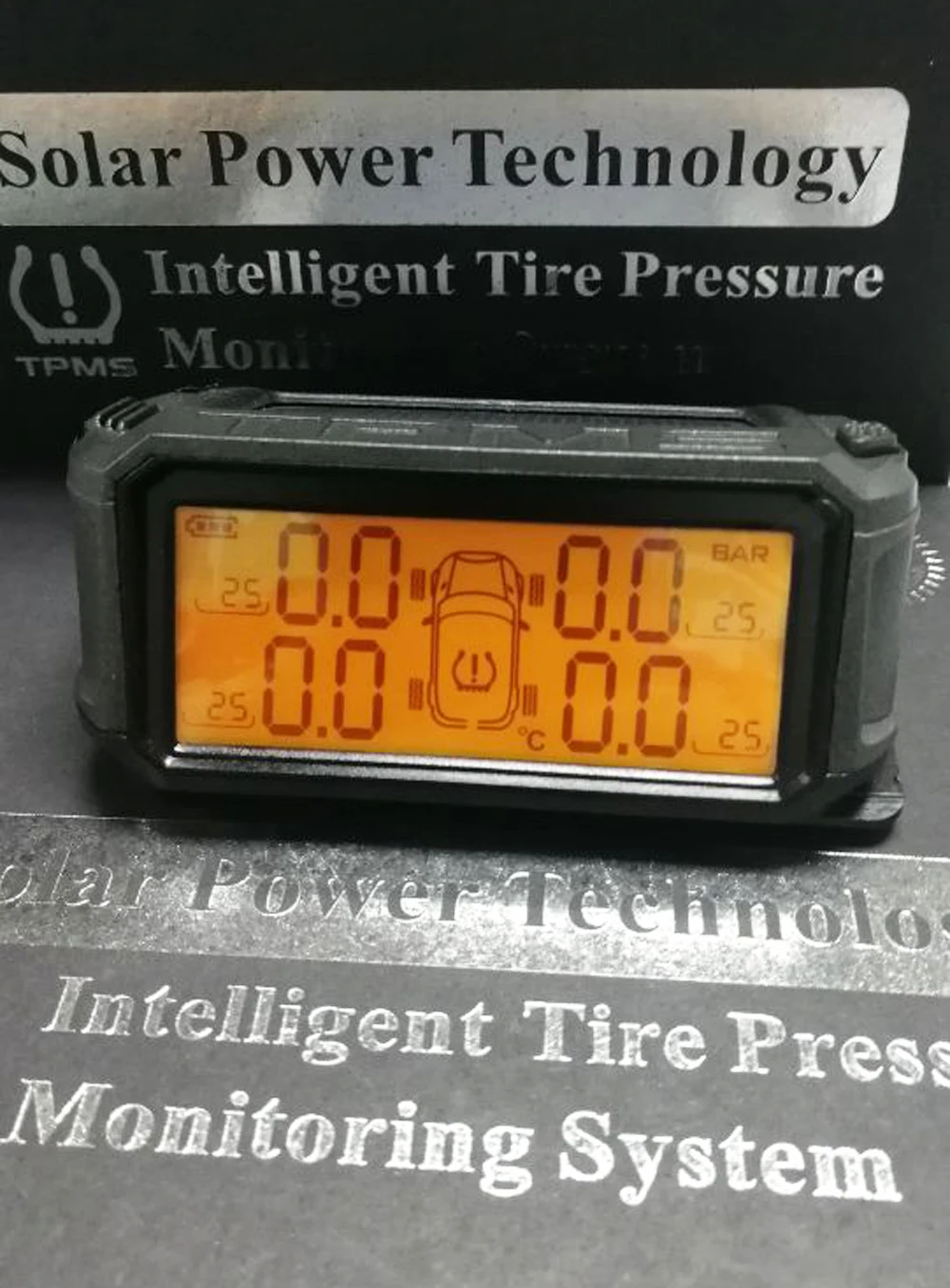 TPMS Система Контроля Давления в Шинах Солнечной Энергии Беспроводной Смарт-Шин Внешние Датчики Автоматическая Охранная Сигнализация