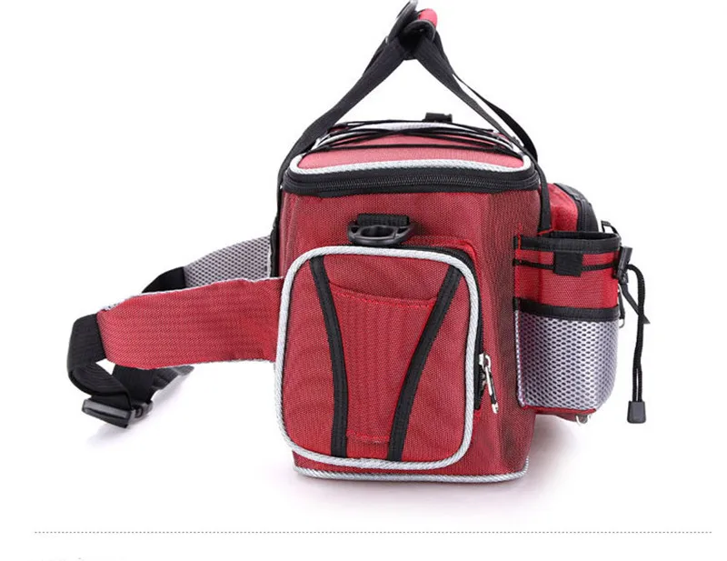 New arrival Multi functional fishing bags size 36*8*23 Fishing Bag Zipped Case Fishing Tackle Bags Lure Fishing waist pack