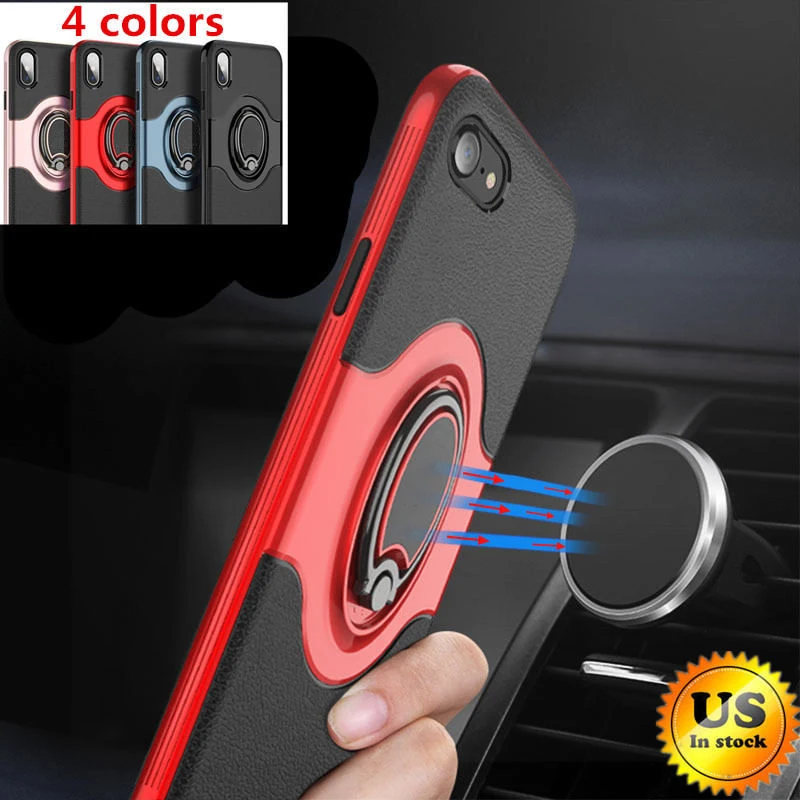 Ring Shockproof Case For iphone x Cover Metal Ring Holder Combo For iphone 7 8 thin case with