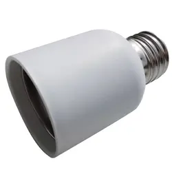 E27 для E40 огнеупорный Белый дом термостойкие винт Основание СИД Легкая Лампа держатель конвертер адаптер Пластик средний свет