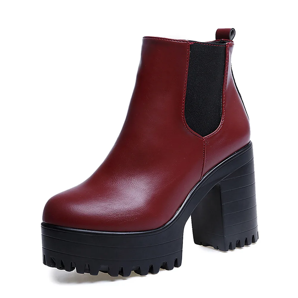 square heel boots womens