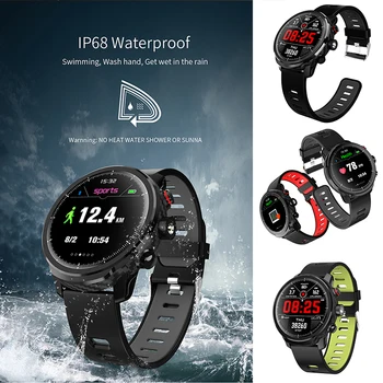 

smart watch men blood pressure fingerprint smartwatch with Heart Rate Monitoring Swimming sport modes call reminder PK L1 L2 L3