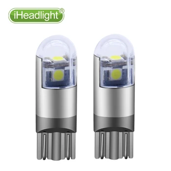 

2pcs T10 LED Turn Side room lamp W5W car Reading light White 194 168 Wedge 3smd 3030 width lamp and Reverse Bulb Signal lamp12V