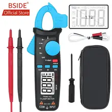 BSIDE ACM81 AC клещи 1mA True RMS Авто Диапазон мини цифровой мультиметр v-оповещение ток тестовый диод тестовый er с задней клипсой