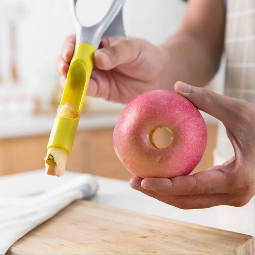 

Multifunctional 3 in 1 Apple Avocado Slicer Flesh Scrape Out Tool Fruit Core Remover Corer Vegetable Masher Kitchen Core Tool