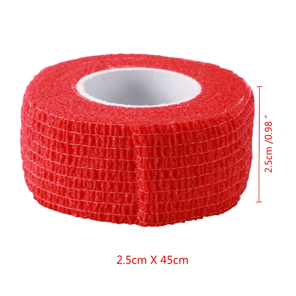 

5 Rolls Red Tape Wrap Finger Bandage ,NAIL ART SALON CARE TOOLS SET - Finger & Toe Protectors Pain Relief 2.5*4.5cm
