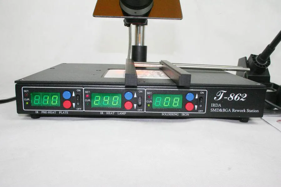

PUHUI T-862 3IN1 Digital Infrared Rework Reflow Soldering Station Use for Welding on Mobile phone/digita camera
