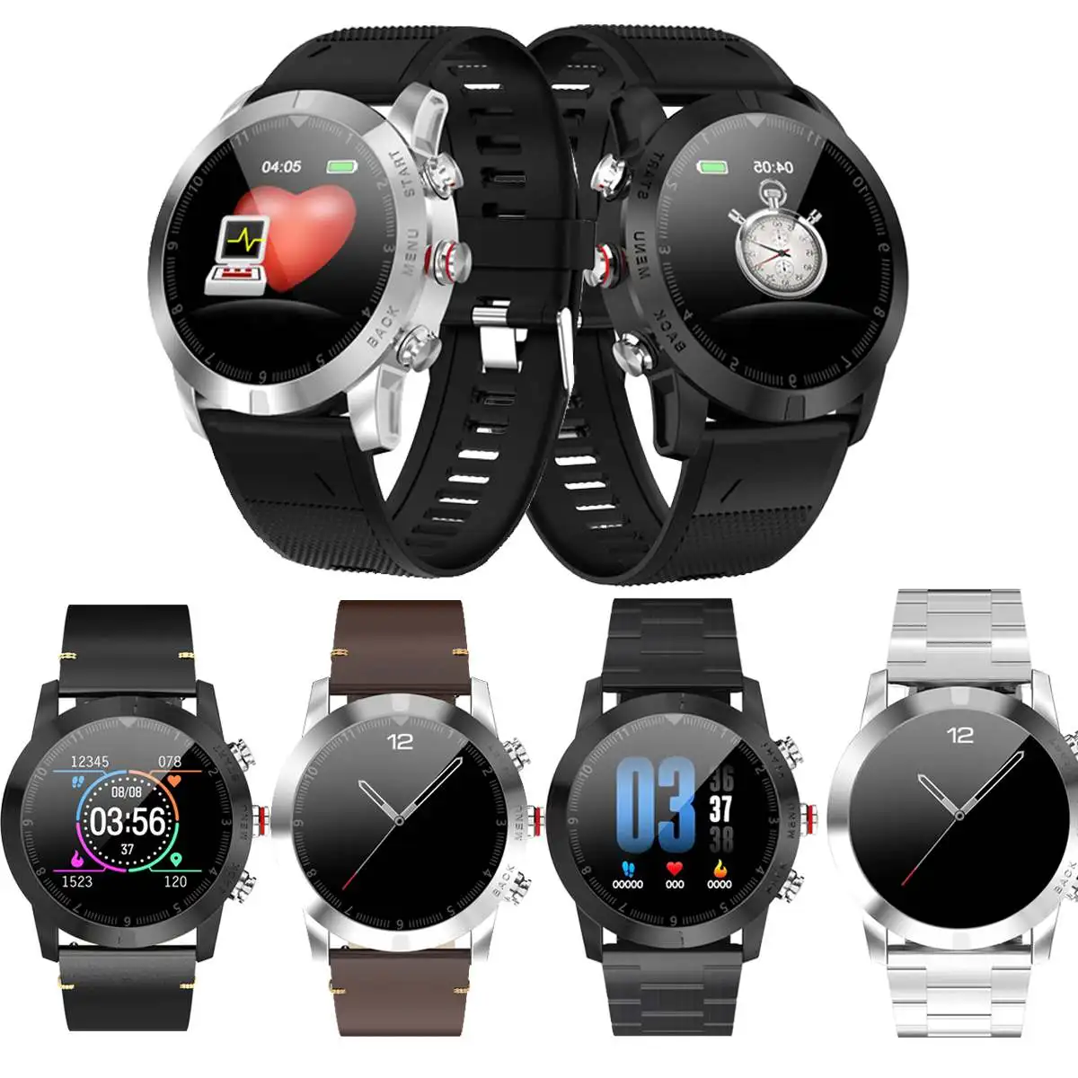

DT NO.1 S10 Smart Watch Detachable Design 1.3" Full TouchScreen Wristband Large Battery Caller ID Display Smart Watch Bracelet