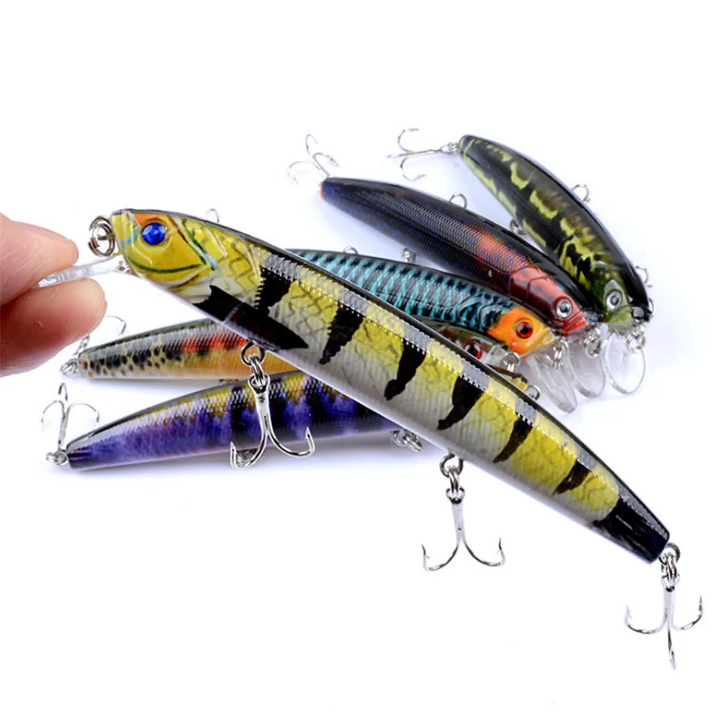 1 قطعة 12.9g 12.5 سنتيمتر عالية الجودة طعوم صيد سمك البلمة العائمة الاصطناعي الصلب الطعم Wobblers Crankbait الصيد اكسسوارات