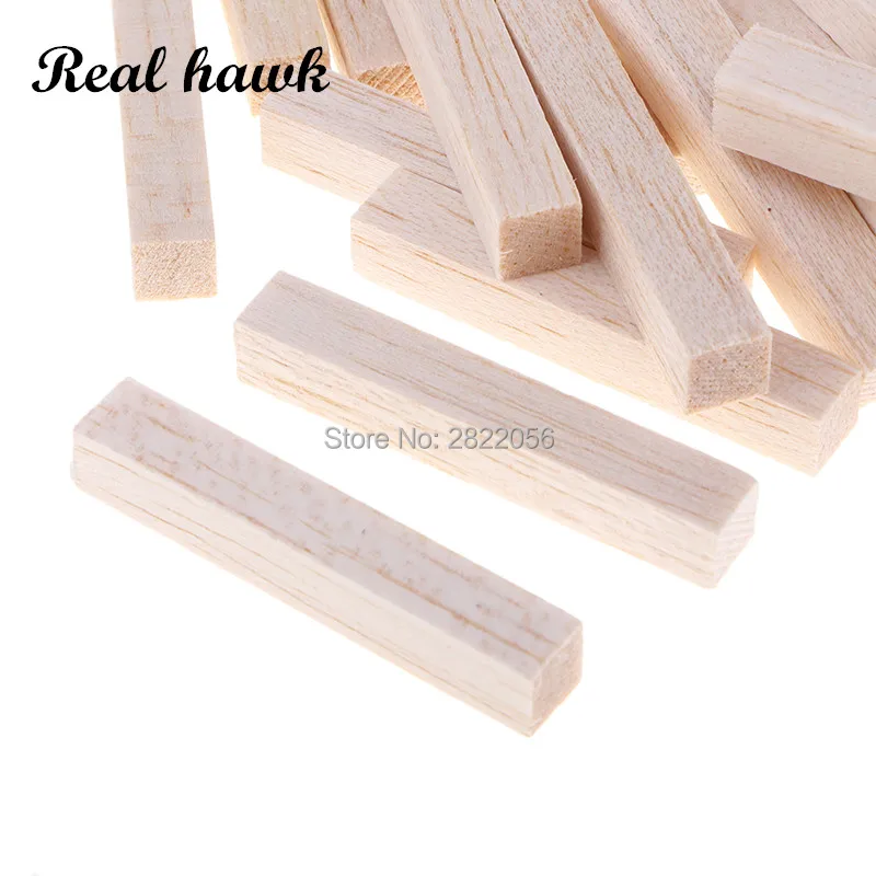 Balsa Wood Stick 3x3mm Square Balsa Wood Stick For Kids Model Making Ornaments DIY Craft 50/80/100/130/150mm Long