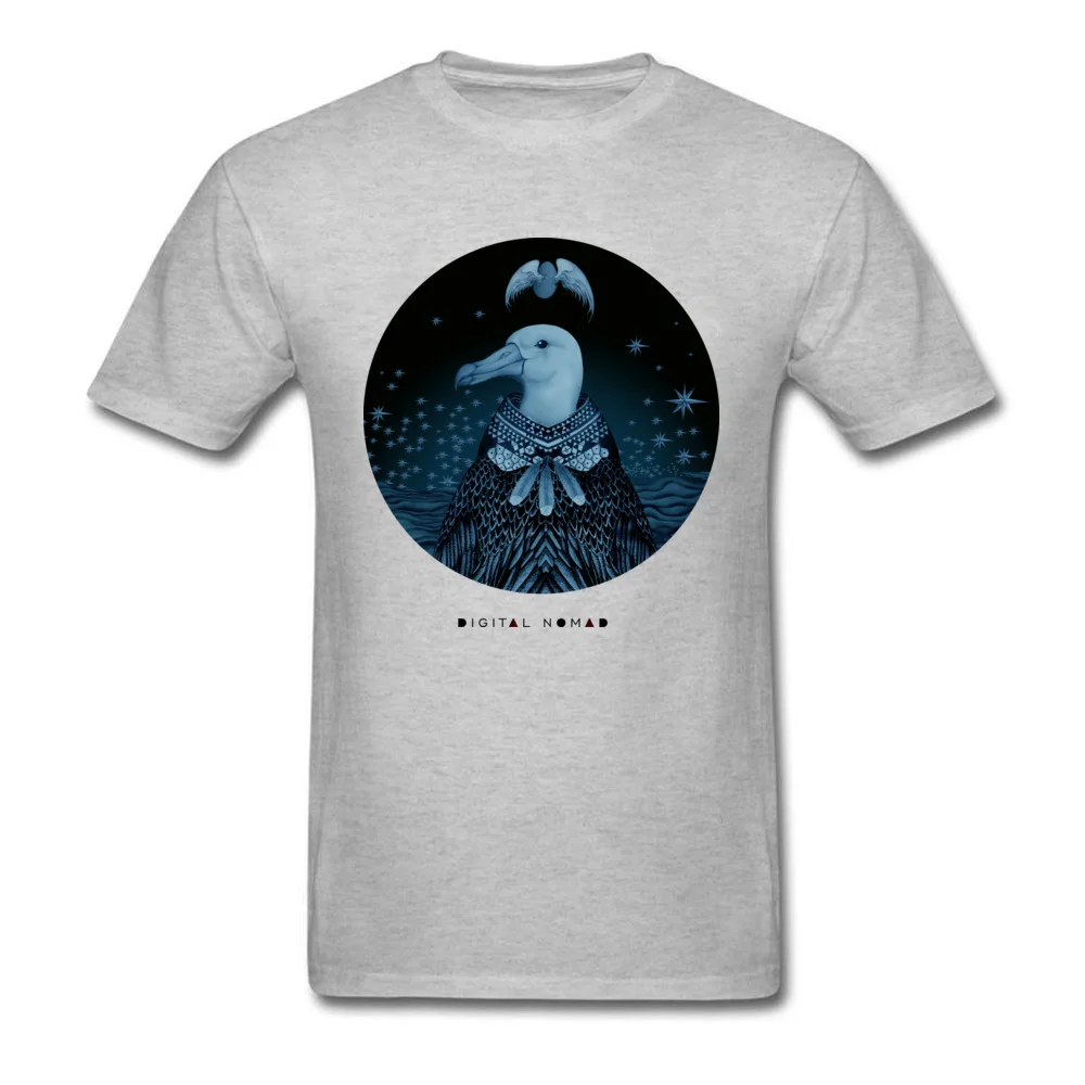 Men 2018 Discount Tops Shirt Crew Neck Summer/Fall Pure Cotton T-shirts Printed On Short Sleeve Albaeggdigital Nomad T Shirts Albaeggdigital Nomad grey