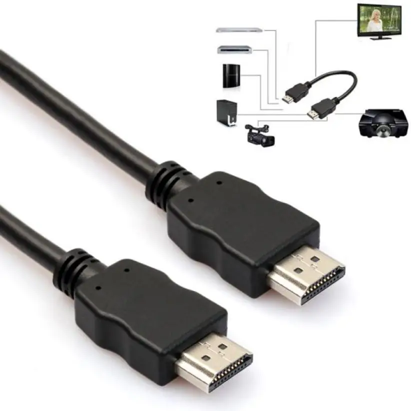 Factory Price HDMI 1.4 HDTV Cable Gold Plated 28 AWG Cat 2 / CL2 / FT4 HDMI to HDMI Cable 6M27