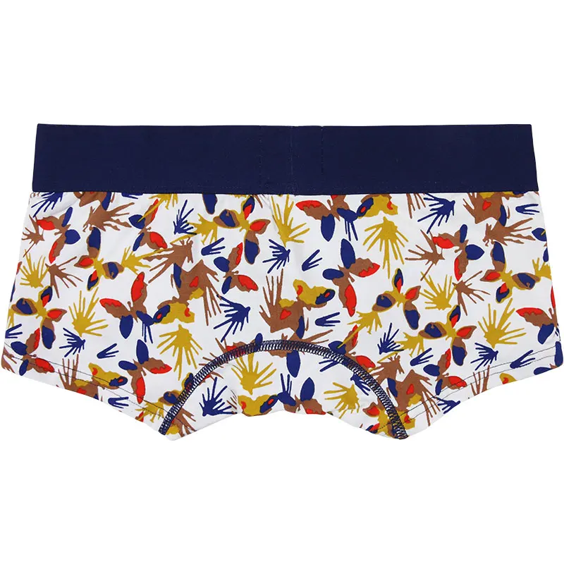 SEOBEAN Men Cotton jockstrap lingerie Butterfly Printed neopreno hombre Underwear Man Boxer calzoncillos ondergoed mannen shorts