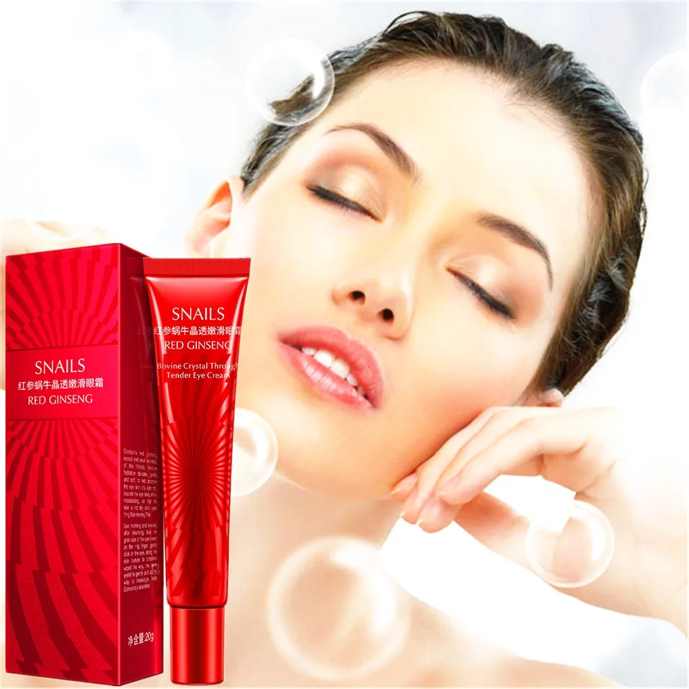 

DISAAR 20g/Pcs Red Ginseng Anti-Puffiness Under Eyes Mask Ageless Anti-aging Gel Small Molecule Anti Wrinkle Eye Cream