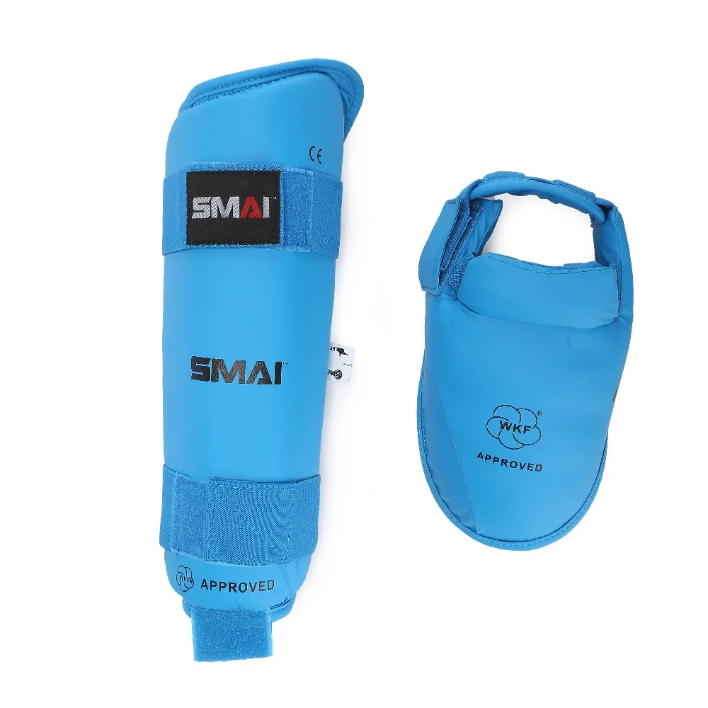 New SMAI karate Leg protectors foot protector WKF SHIN INSTEP good quality protector special shank /shin protectors Italy