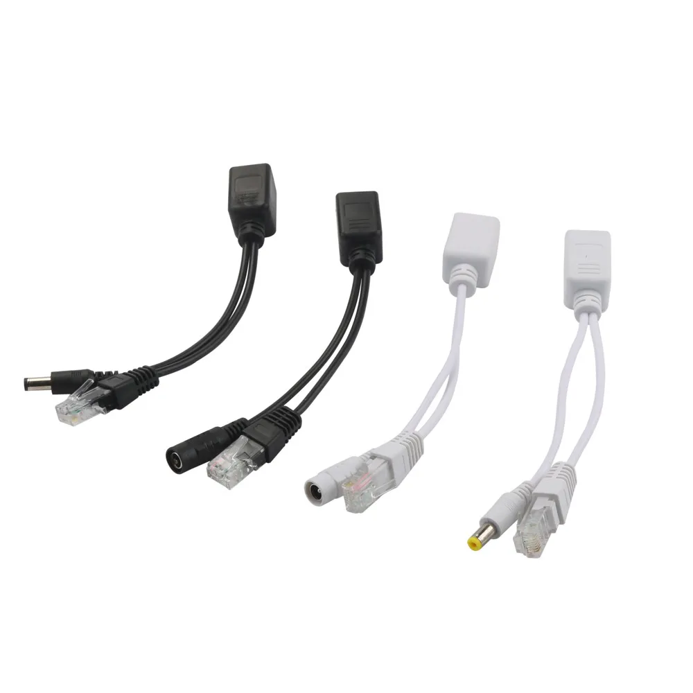 Power Over Ethernet пассивный адаптер PoE Форсунка + комплект разветвителей кабель Прямая