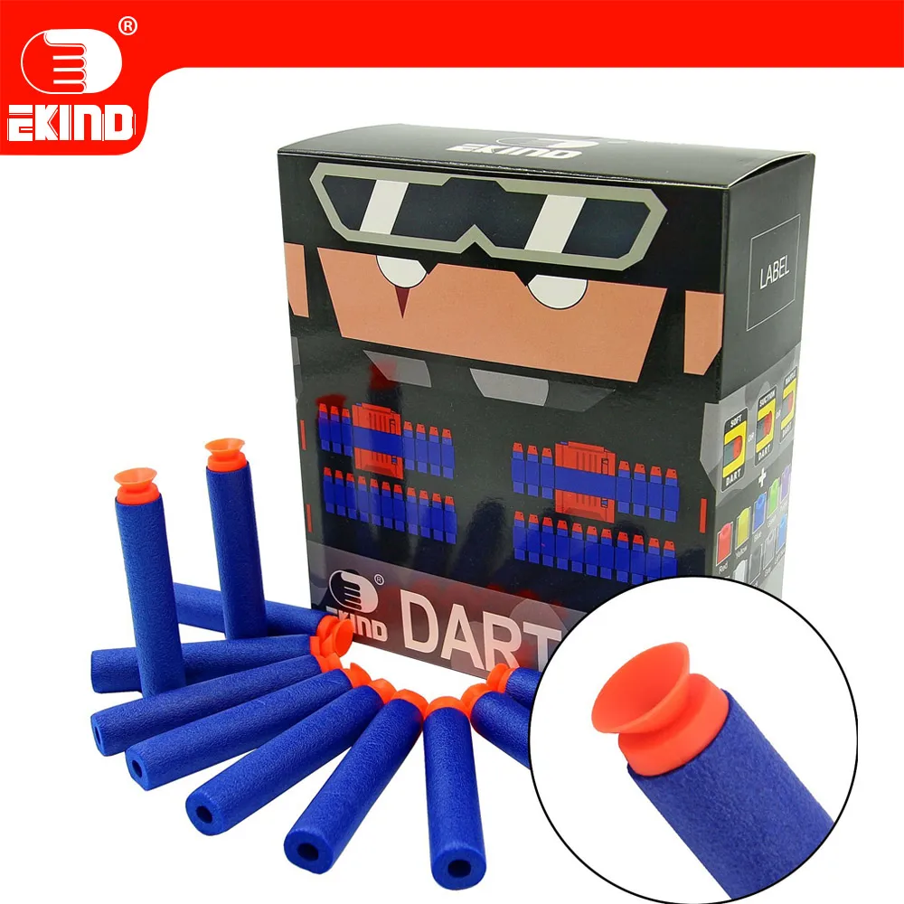 100 шт. всасывающие дротики EKIND 7 2 см пополнение для серии Nerf бластеры детский
