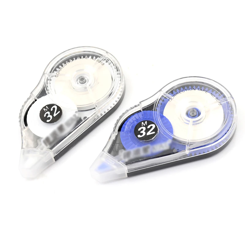 1Pcs 32m*5mm Roller Correction Tape White Blue Out Study Office School