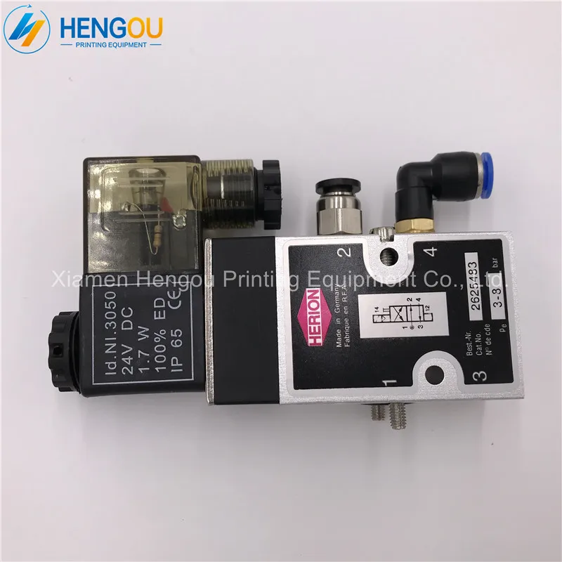 

5 PCS 61.184.1051 98.184.1051 Hengoucn SM102 CD102 Machine 4/2-way valve 24V 1.7W good quality
