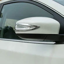 ABS Chrome For Nissan Sentra 2016 2017 2018 Car Rearview mirror decoration strip Cover Trim accessories car styling 2pcs ABS Chrome For Nissan Sentra 2016 2017 2018 Car Rearview mirror decoration strip Cover Trim accessories car styling 2pcs