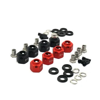

1Set Metal 9MM Thick Hexagon Adapter Wheels Hubs Mount with Stainless Steel Screw Needle for TRAXXAS TRX-4