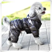 CoolPaw Pet Dog Jumpsuit engrosamiento de algodón cachorros cuerpo invierno ropa de mascotas Pet Warm Down Jacket para perros(China)