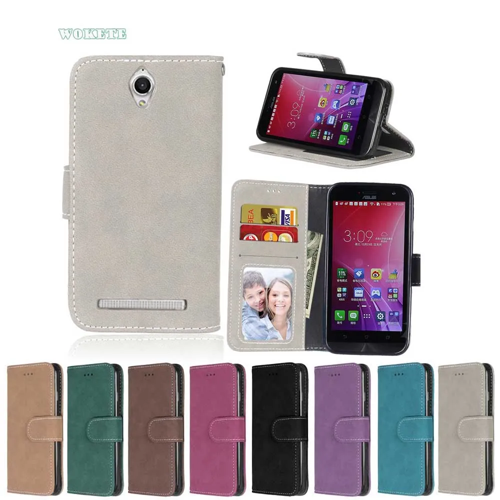 Для Asus Люкс Ретро Кошелек Флип PU Кожаный Бумажник карты слоты Case with Photo Frame Cove для