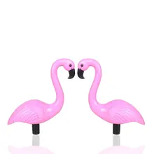 Моделирование Искусственный Солнечный Фламинго пейзаж лампа украшения для сада фестиваль вечерние свадебные украшения дома свет украшения