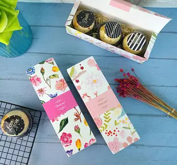 

200pcs Cookie box, baking egg yolk crisp, mung bean cake packaging, moon cake box, small West Point, beef roll Candy box