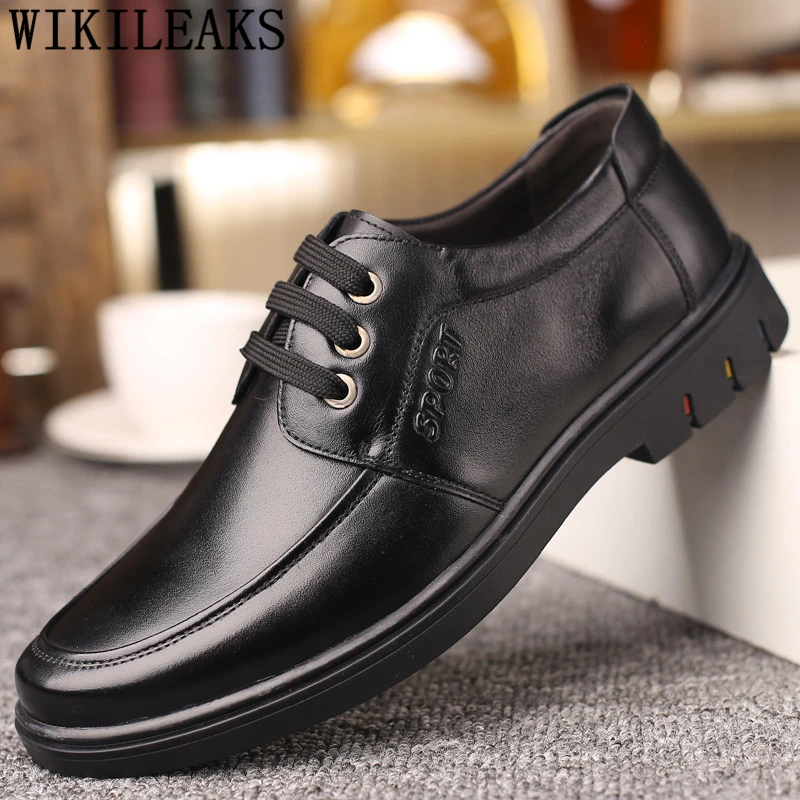 

business shoes men luxury brand mens oxford shoes genuine leather office shoes men zapatillas hombre casual erkek ayakkabi bona