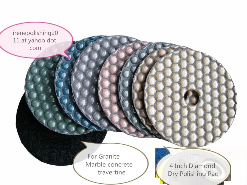 4 Inch Diamond Polishing Pad 20 PIECE Travertine Granite Concrete Stone Marble