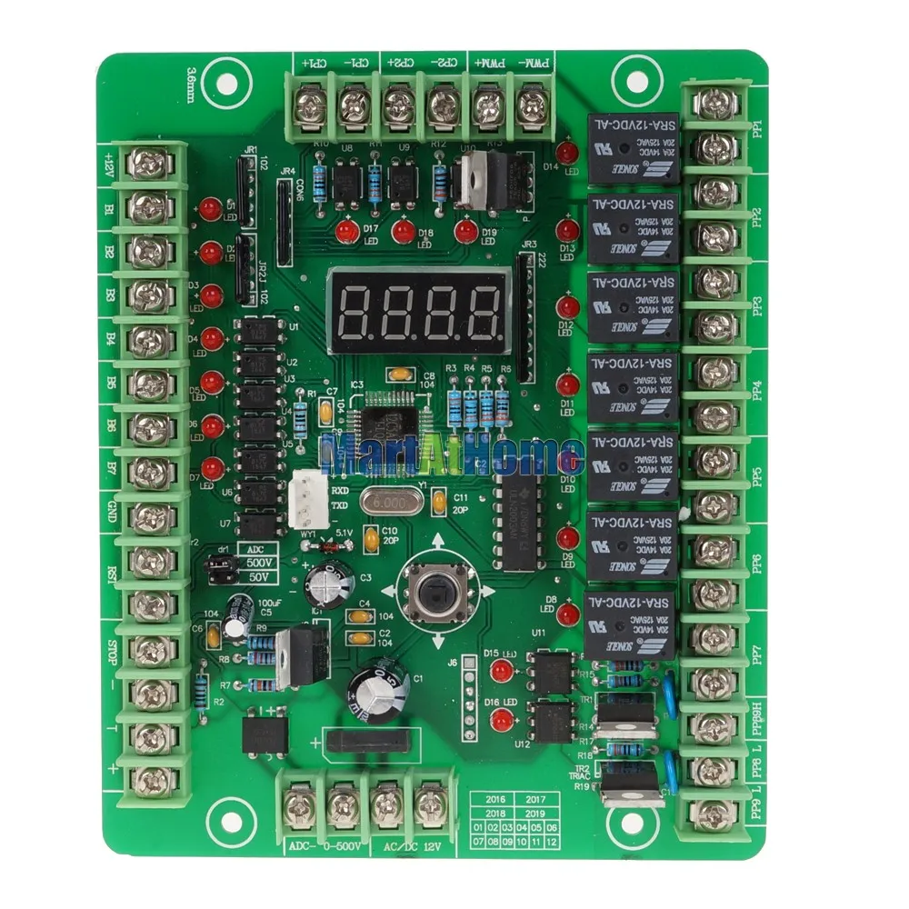 Free Shipping UC536 Programmable Logic Controller PLC Module Input 12V DC PWM Stepper Motor Driver Relay Board @CF