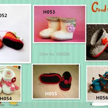 Модные вязаные пинетки для синий вязаный первые ходунки крючком детская обувь первые Уокер Мокасины 0-12 м хлопок детская обувь