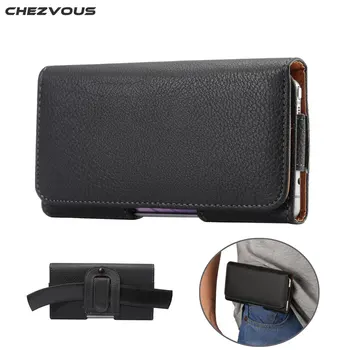 

For Samsung Galaxy S8 CHEZVOUS Belt Clip Pouch PU Leather Case for Samsung Galaxy S7/S6 edge/S6 S5 Fashion Men Waist Bag