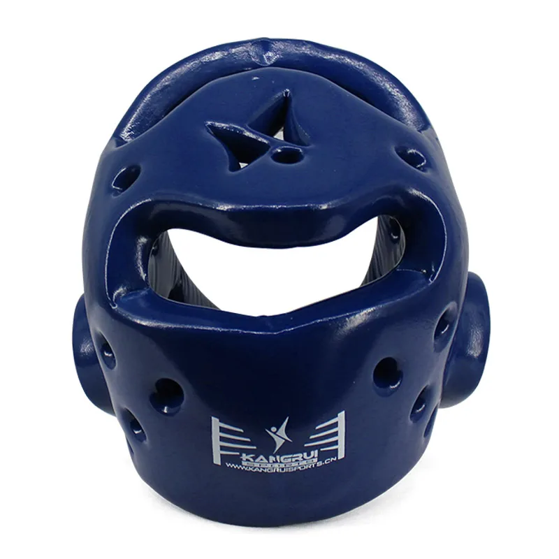 Дети взрослые kickboxing head guard для мужчин и женщин Красный Синий professional kangrui taekwondo