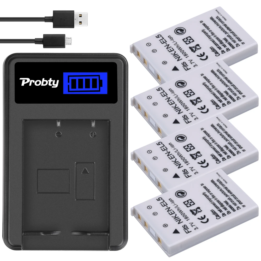 

EN-EL5 Battery + CHARGER for Nikon 3700 4200 5200 5900 7900 P5000 P3 P4 S10 P90