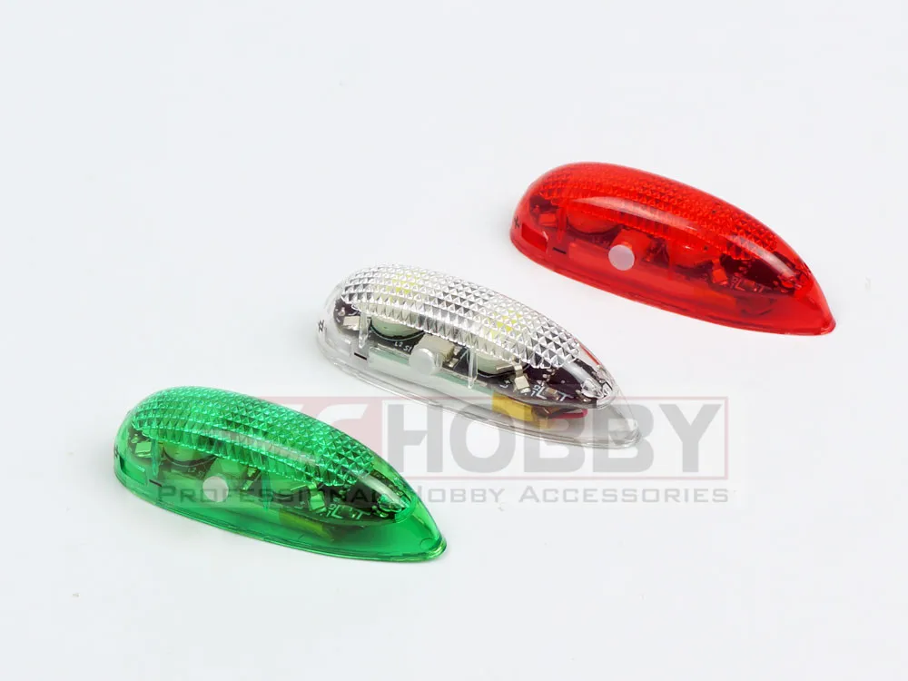 3pcs set EasyLight LED Position Light Wireless Navigation Light Version 2 for RC Aircraft Part Red