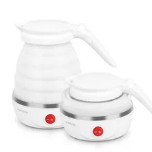 Foldable 850W Electric Kettle Durable Silicone 0.6L Kettle Compact Size Water Boiler Electric Appliance For Home Travel Camping