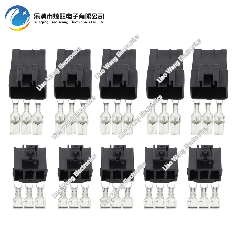 

5 Sets 3 Pin Electrical Connector Wire Connector Plug Female And Male For Toyota DJ7035Y-7.8-11/21