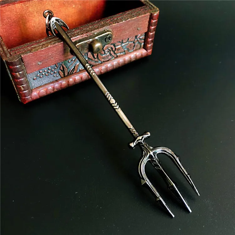 Кинореквизит безделушка Aquaman Trident Bags брелок подвеска из цинкового сплава|Игровые