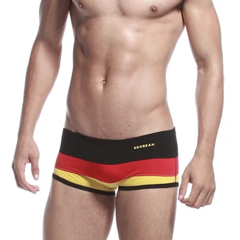 

SEOBEAN Boxer hombre Anchor knickers lingerie Men's Cotton Striped Boxer Underwear ropa interior Man Intimate