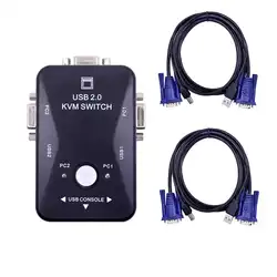 Ingelon разветвитель kvm-переключатель vga кабель Высокое качество USB 2,0 vga splitter Box для USB ключа клавиатуры и мыши монитор адаптер принтера usb