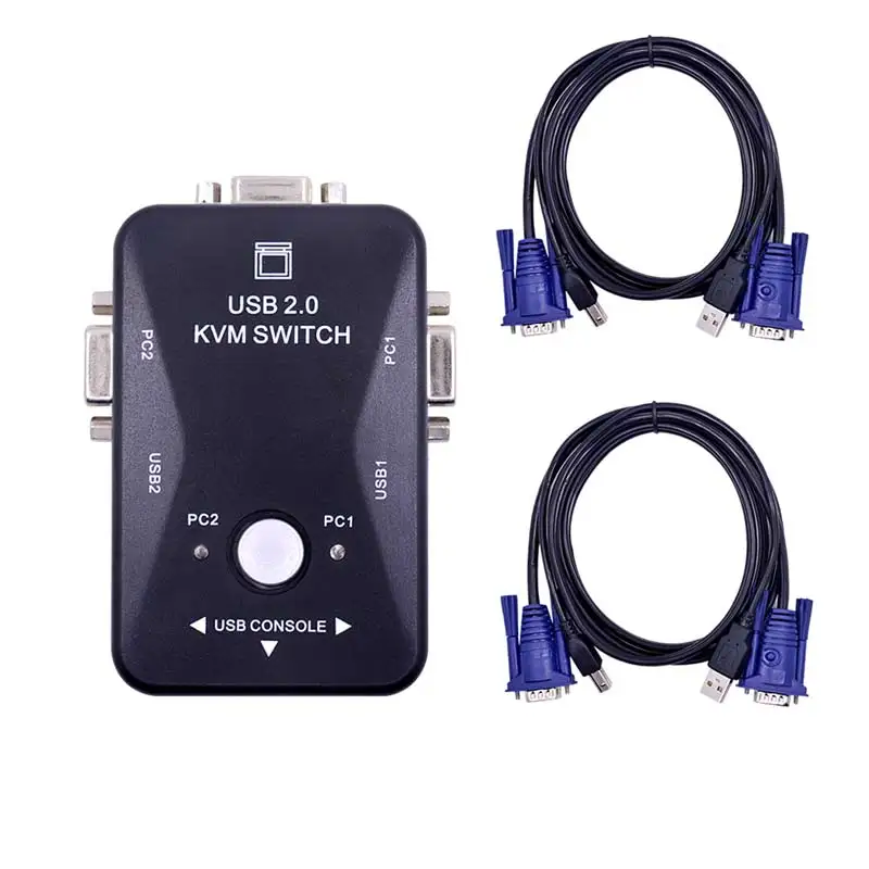 

Ingelon KVM Switch vga Cable High Quality USB 2.0 vga splitter Box for USB Key keyboard mouse monitor adapter usb Printer switch