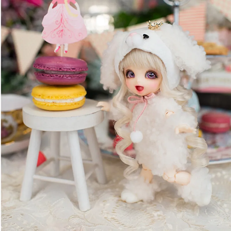 Новое поступление 1/8 BJD кукла BJD/SD BB милая кукла PongPong со свободными глазами для маленькой девочки подарок