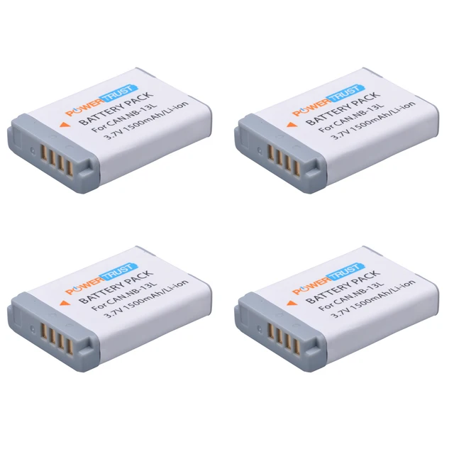 4Pcs NB 13L NB 13L NB13L Battery for Canon PowerShot G5X G7X G9X G7 X
