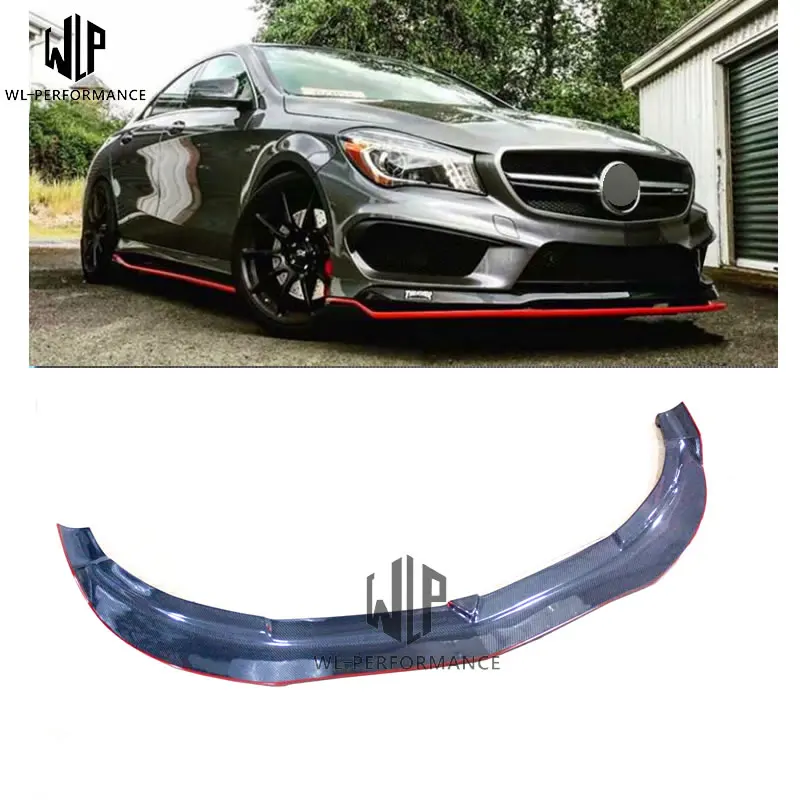 

CCLA carbon fiber Front Bumper Lip Spoiler Diffuser car body kit for Mersedes Benz CLA W117 13-15 Car styling use