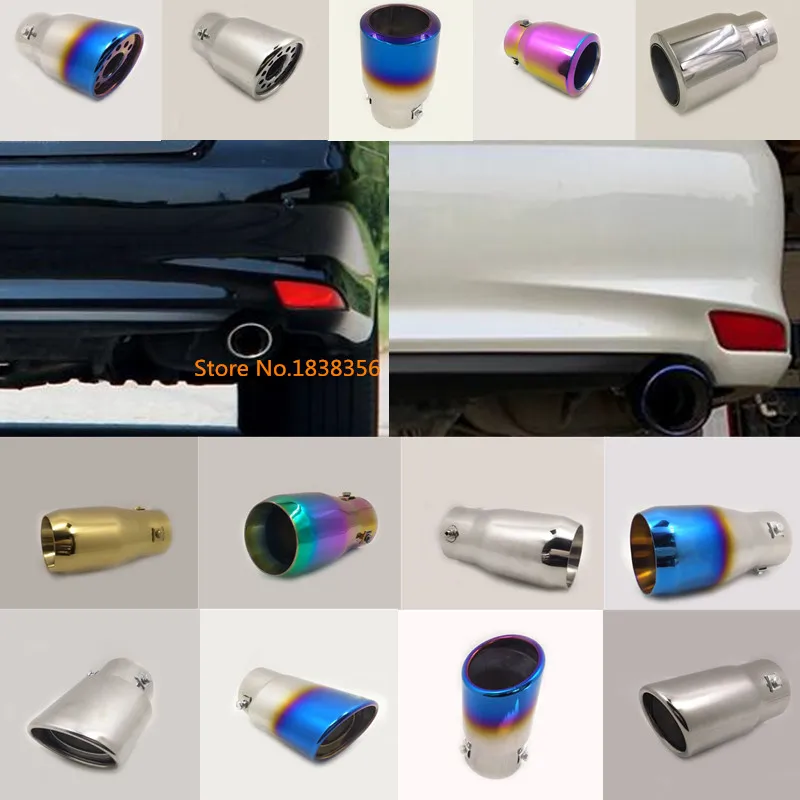 

For Toyota Camry 2015 2016 2017 car Styling outlet cover muffler exterior end pipe dedicate stainless steel exhaust tip tail