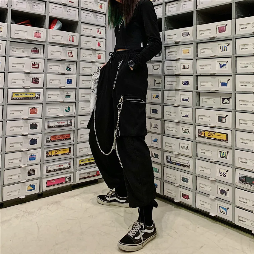 korean cargo pants womens